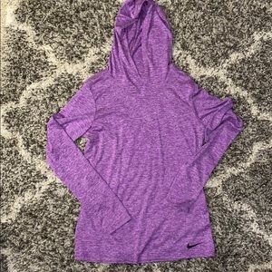 Women’s Nike Dri-Fit Long Sleeve Hoodie T-shirt